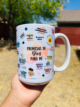 Load image into Gallery viewer, Promesas de Dios taza
