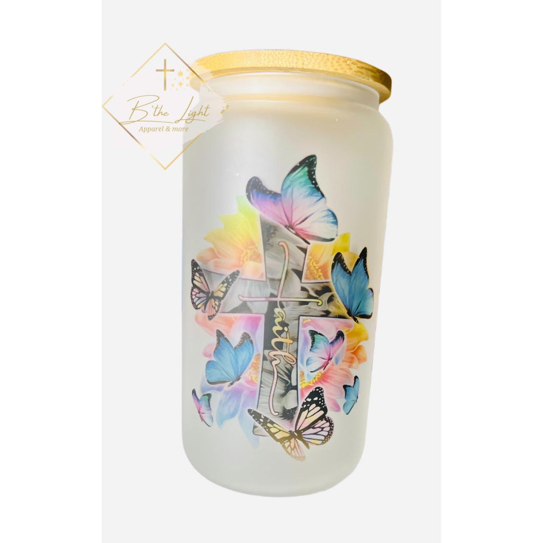 Faith frosted glass